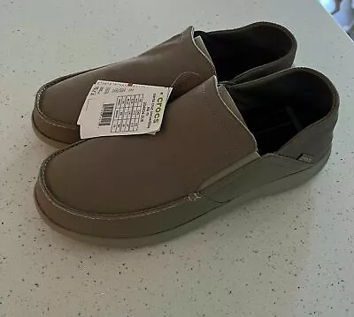 Crocs Men's Santa Cruz Convertible Slip On Khaki Sizes 9 10 11 12 13 • $40