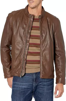 Marc New York By Andrew Marc Men's Horace Mahogany Large L • $220