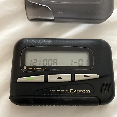 Vintage Motorola Ultra Express Pager W/Clip Works • $29.99