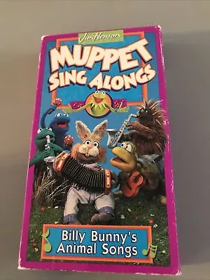 Muppet Sing Alongs Billy Bunny's Animal Songs VHS Cassette Tape Jim Henson RARE • $13