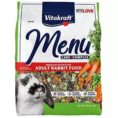 Vitakraft Menu Premium Rabbit Food - Alfalfa Pellets Blend - Vitamin And Mineral • $13.77