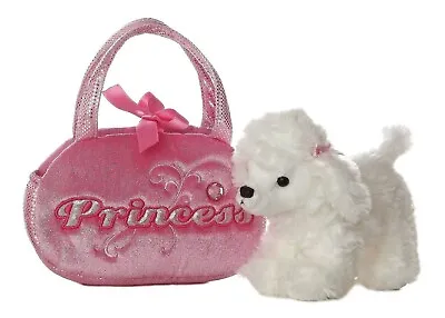  Poodle~Princess~Handbag~Pink~Soft Toy~Fancy Pal 8  Pet Carrier~Aurora 32651~NEW • £6.99