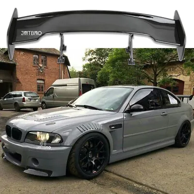 For M3 F30 E46 E92 E90 Black GT Style Rear Car Trunk Lip Spoiler Wing Adjustable • $214.11