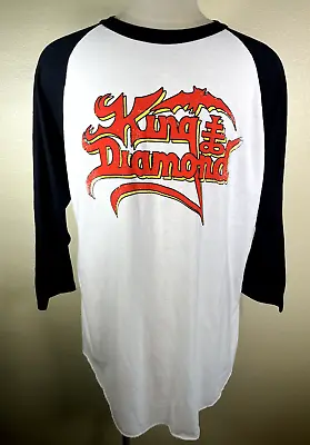 King Diamond North America Tour 2019 Concert 3/4 Sleeve Baseball T-Shirt Men XXL • $49.95