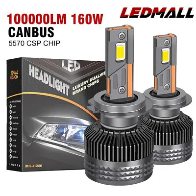 100000LM H7 LED Canbus Car Headlight HB4 H11 H4 H1 9012 HB3 9005 9006 H8 Lights • $33.16