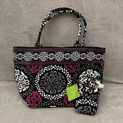 Vera Bradley Women's All In One Wristlet Canterberry Magenta Tote Bag And Wallet • $34.99