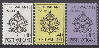 Vatican #Mi429-Mi431 MNH 1963 Interregnum Sede Vacante John XXIII [362-364] • $2.88