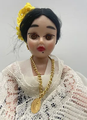 Vintage Mexican MIJO Girl Doll Handmade Souvenir 8  Tall • $15