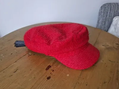Zara Women's Red Newsboy Cap Hat Size M BNWOT • £10