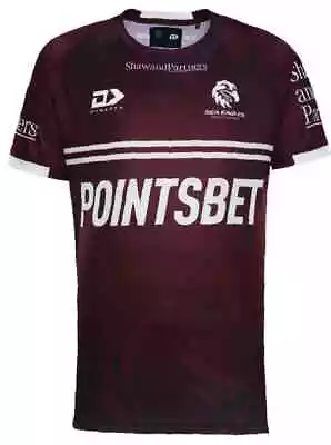 Manly Sea Eagles 2024 NRL Mens Maroon Training Shirt Sizes S-7XL BNWT • $89.95