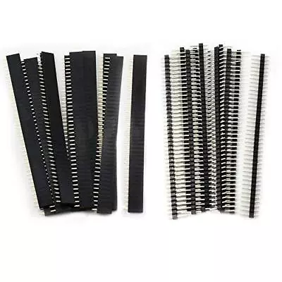 20pcs 2.54mm Breakaway Pcb Board 40pin Male And Female Header Connector For Ardu • $12.89