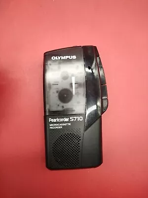 Olympus Pearlcorder S710 Micro Cassette Voice Recorder Dictaphone Black Working • £15.99