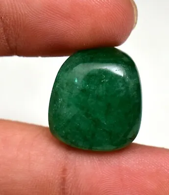 Natural Certified Zambian Emerald Smooth Nugget Beads 15.80 Ct With Out Drill • $65.60