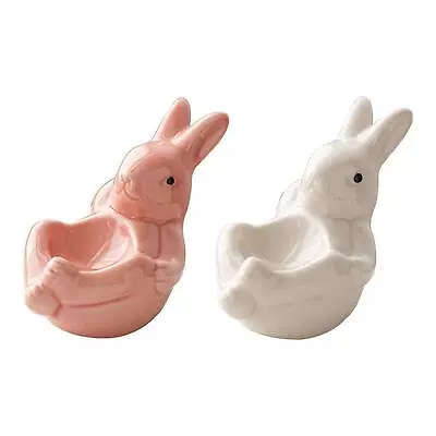 Ceramic Rabbit Egg Cup Modern For Soft Boiled Egg For Breakfast Table • £8.81
