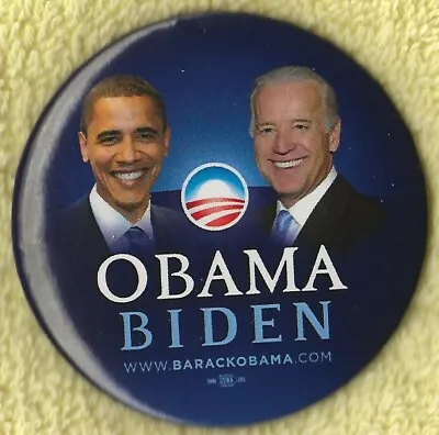 2008 Barack Obama & Joe Biden 2.25 /OFFICIAL Presidential Campaign Button(Pin10) • $3.25