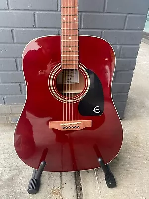 Epiphone DR-100 Wine Red Acoustic Guitar • $190.60