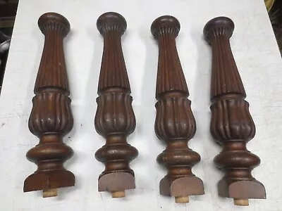 Antique Oak Table Legs With Original Finish - Set Of 4 • $150