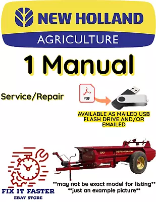 New Holland 679 Manure Spreader Gearbox Service Repair Shop Manual Pdf Usb • $20