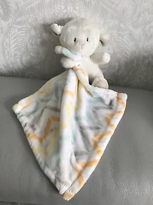 Little Miracles Large Sheep Lamb Comforter Soft Toy Doudou Blankie Blanket Teddy • £14