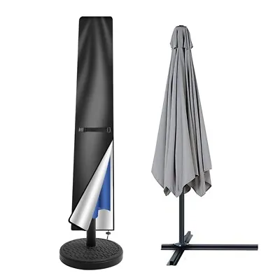 £5.99 • Buy Parasol Cover With Zip Outdoor Garden Waterproof Patio Umbrella Cover  Shield