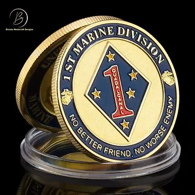 Marine 1st Division Challenge Coin • $9.08