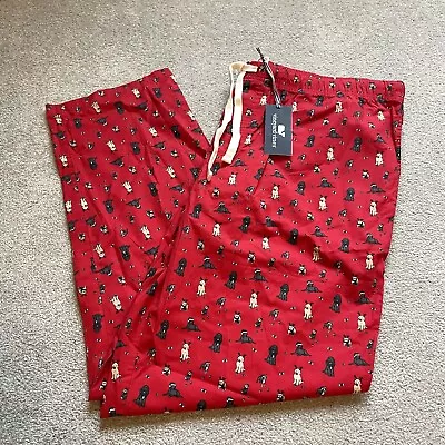 Vineyard Vines Pajama Pants Mens XXL 2XL Red Dogs Holiday Christmas Lounge New • $29.99