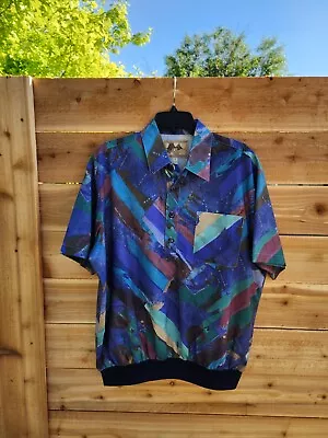 Casual 90s Vibes Colorful Vintage Unisex Half Button Polo Shirt • $20