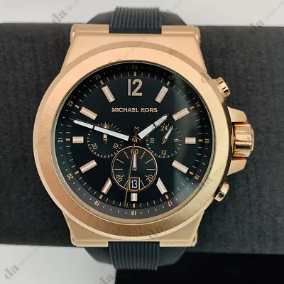 New Michael Kors MK8184 Classic Chronograph Black Dial Analog Quartz Men's Watch • $108.90