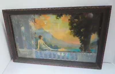 R. Atkinson Fox Framed Print  Sunset Dreams  1920's Landscape Lady Mountain + • $79