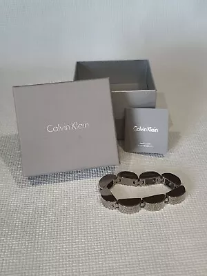 £50 • Buy Calvin Klein Chunky Stainless Steel Wavy Bracelet