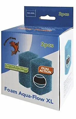 £9.91 • Buy SuperFish Aqua-Flow XL Foam 9x5x3cm (2Pk) - 573849