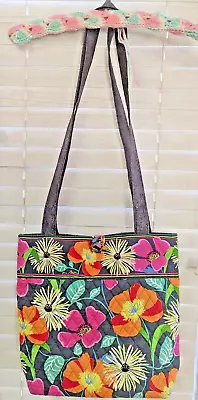 Vera Bradley Jazzy Blooms Quilted Bag    Top Strap To Bottom 32  • $23.90