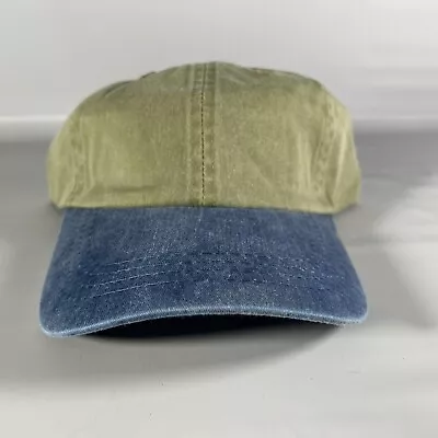 Vintage 90s Blank Hat Strapback Port & Company Dad Baseball Cap OSFM 100% Cotton • $12.95