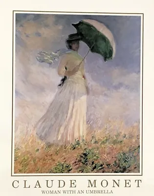 Claude Monet Woman With Umbrella Parasol Fine Art Poster 16x20 • $12.98