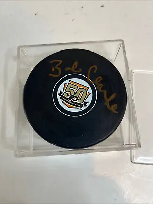 Bobby Clark Signed 50 Anniversary Flyers Puck  • $39.95