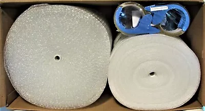 Complete Packing Kit: 75 Ft. Bubble Cushioning 50 Foam Wrap 110 Yds. Tape -New • $25.25