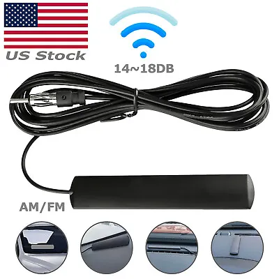 Car Radio Stereo Hidden Antenna Stealth FM AM For Vehicle Truck Motorcycle Boat • $7.95