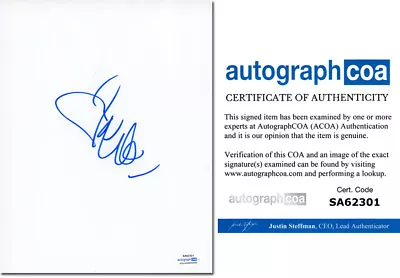 ELLE MACPHERSON Signed Autographed 8X10 WHITE SHEET PHOTO A Model ACOA COA • $69.95