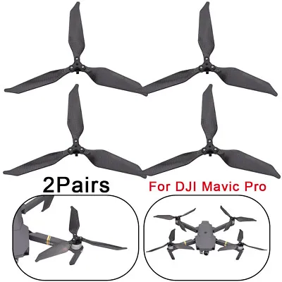 $22.98 • Buy Low-Noise Advanced Full Carbon Fiber Propellers 3-Blade For DJI Mavic Pro Drone