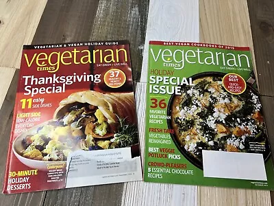 Vegetarian Times Magazine Back Issues Lot Of 2 From 2015 Recipes Food • $5