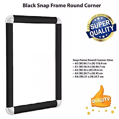 Black Snap Clip Frames Opening Poster Holders Retail Notice Display Board A0-a4 • £7.39