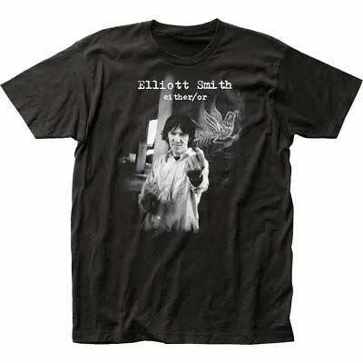 Elliott Smith Either Or T Shirt Mens Licensed Rock N Roll Retro Classic Black • $17.49