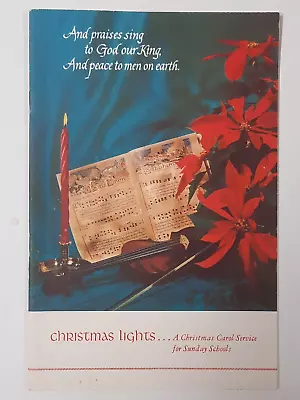 Vintage 1959 Christmas Program Book Christmas Lights Christian Church • $8.98