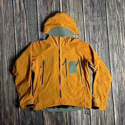 Mountain Hardwear Rain Jacket Mens Small Orange Windstopper Soft Shell Gore • $34.99