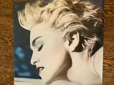 Madonna True Blue Vinyl LP 1986 First Press W/Poster Sire 1-25442 Lyrics Album • $19