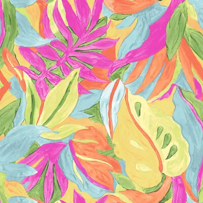 Leaf Pattern Printed On Poly Moroccan Fabric By The Yard -  Style P-3037-754 • $6.80