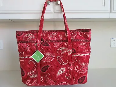 Vera Bradley  Mesa Red   Tote (iconic Vera) (rare & Retired) • $49.99