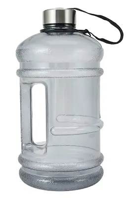 $6.95 • Buy 2L Large Water Bottle Drink Bottle Jug Sports Gym Training Workout BPA Free Grey
