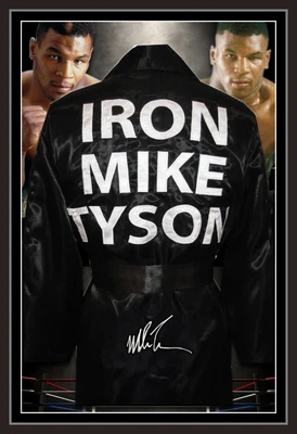 $1525.50 • Buy Mike TYSON Signed & Framed Full Size Boxing Robe With ASI Authentication