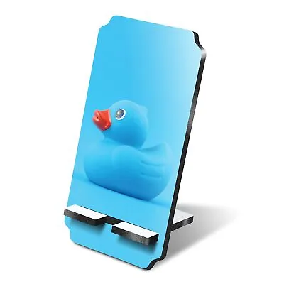 1x 5mm MDF Phone Stand Blue Toy Duckling Bath Time Baby Boy #16702 • £7.99